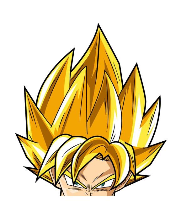 Dragon Ball Z 'Goku Super Saiyan | Blonde Hair' Vinyl Car Peeker Sticker