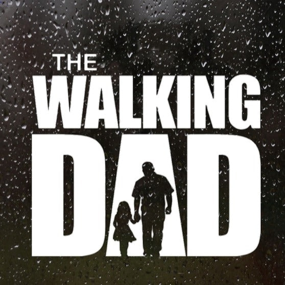 The Walking Dad 'Father & Daughter Bonding' Vinyl Car Sticker