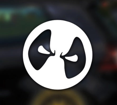 Deadpool 'Reflective Logo | Silver White' Vinyl Car Sticker