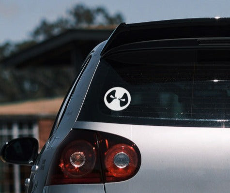 Deadpool 'Reflective Logo | Silver White' Vinyl Car Sticker