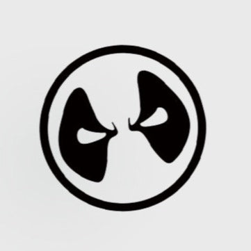 Deadpool 'Reflective Logo | Black' Vinyl Car Sticker