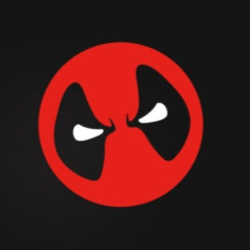 Deadpool 'Reflective Logo | Red' Vinyl Car Sticker