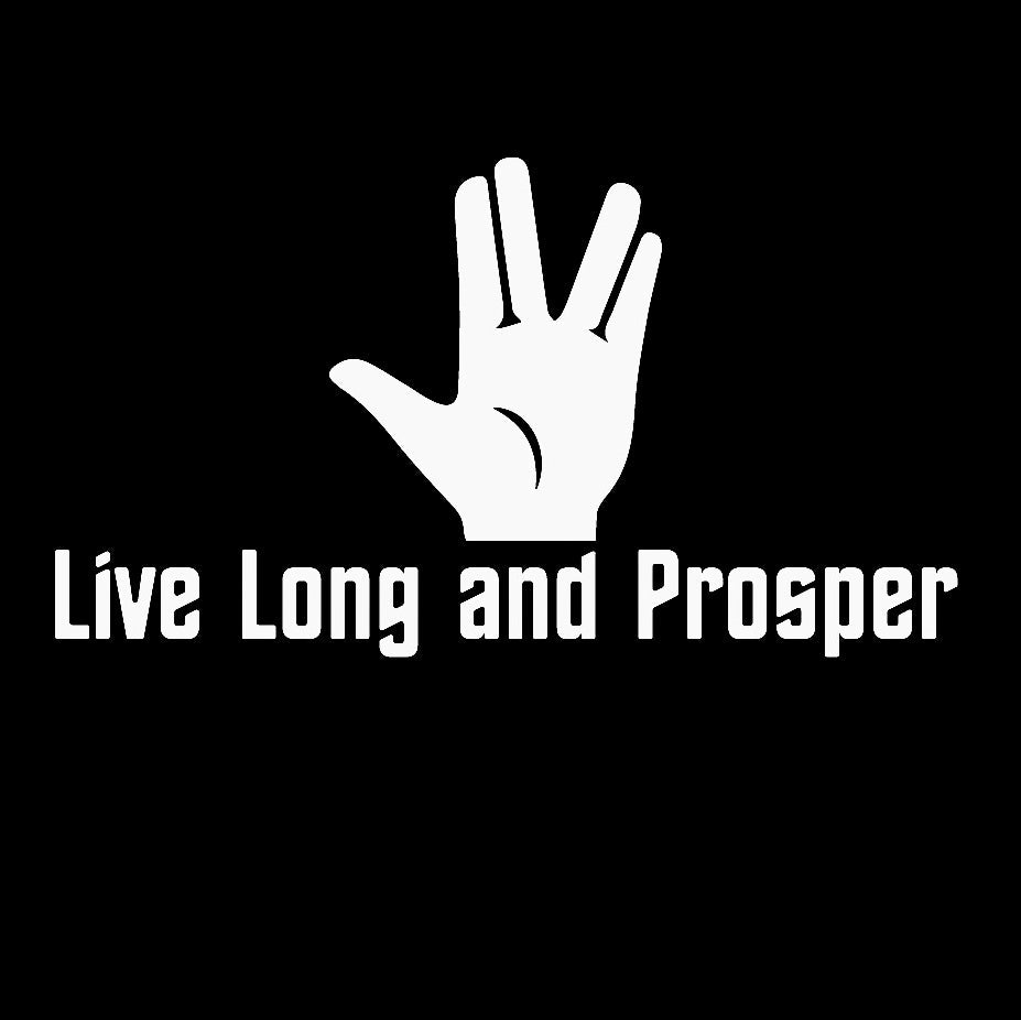 Star Trek 'Live Long And Prosper | Vulcan Salute | 2.0' Vinyl Car Sticker