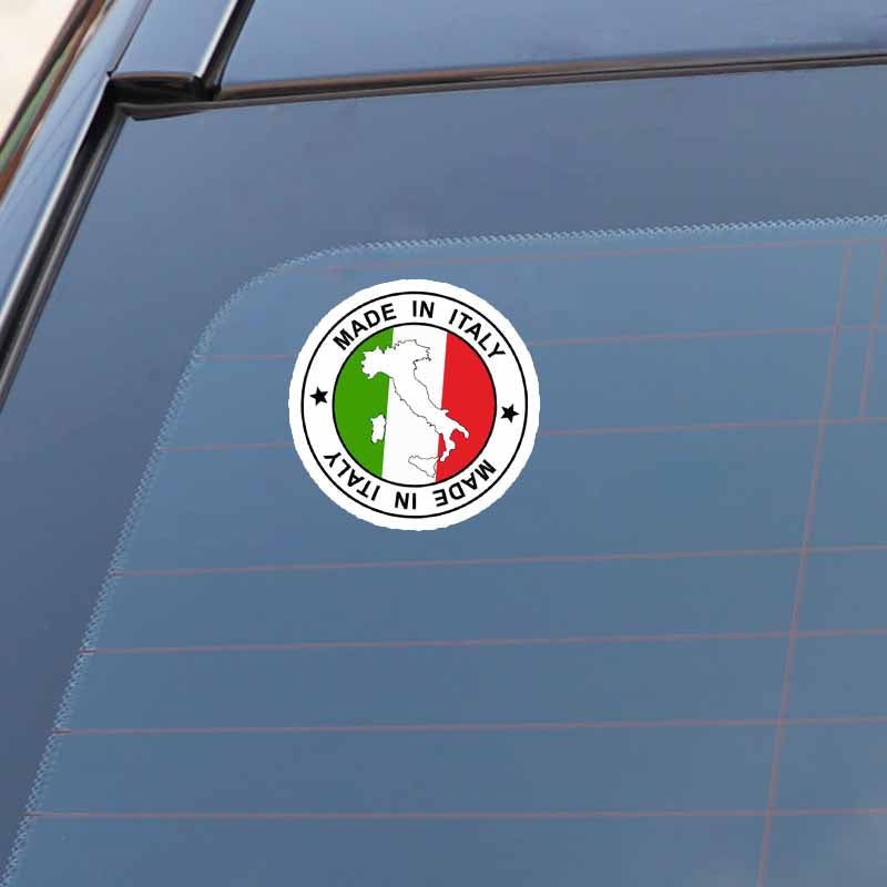 Flag of Italy 'Made In Italy | Map' Vinyl Car Sticker