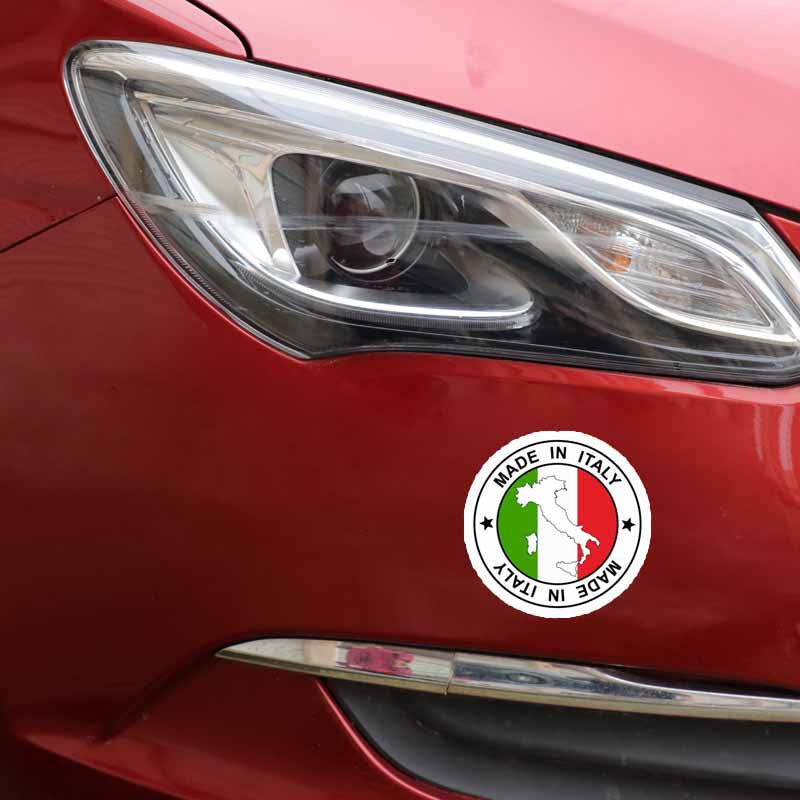 Flag of Italy 'Made In Italy | Map' Vinyl Car Sticker
