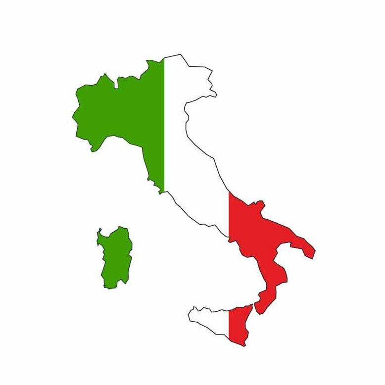 Flag of Italy 'Map' Vinyl Car Sticker