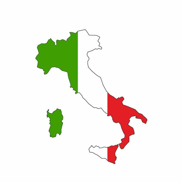 Flag of Italy 'Map' Vinyl Car Sticker