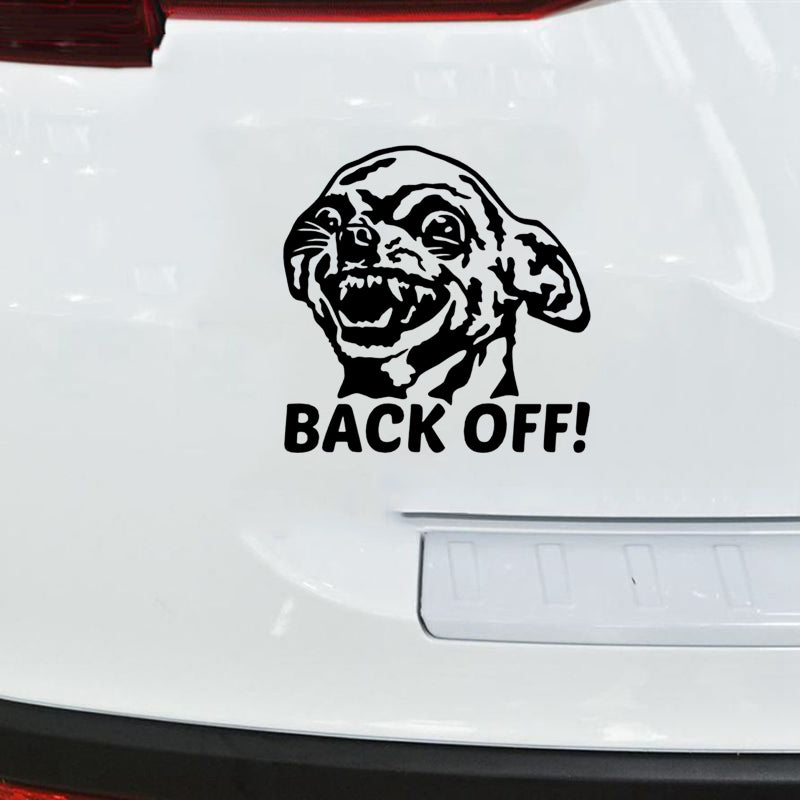 Chihuahua 'Back Off!' Vinyl Car Sticker