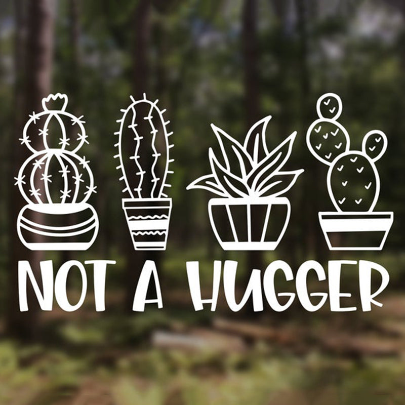 Not A Hugger 'Cactus Plants' Vinyl Car Sticker