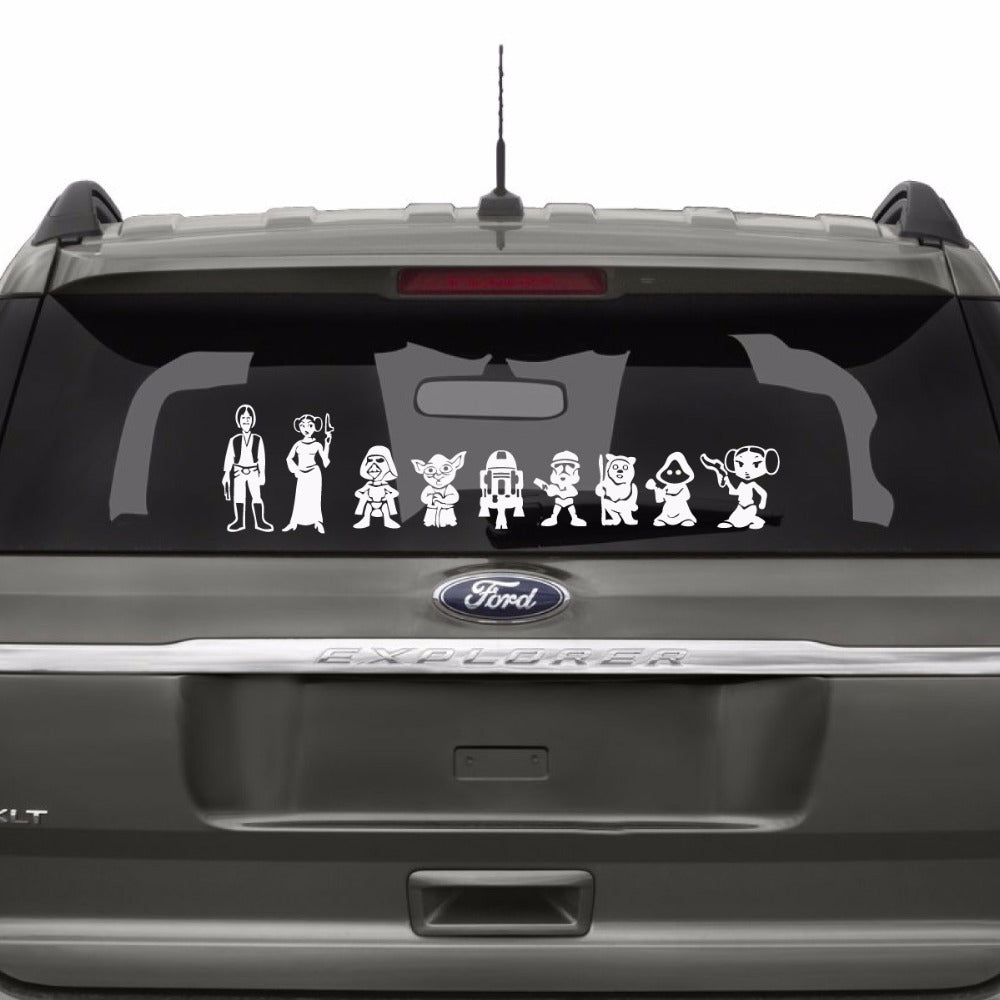 Star Wars 'Characters Portrait' Vinyl Car Sticker