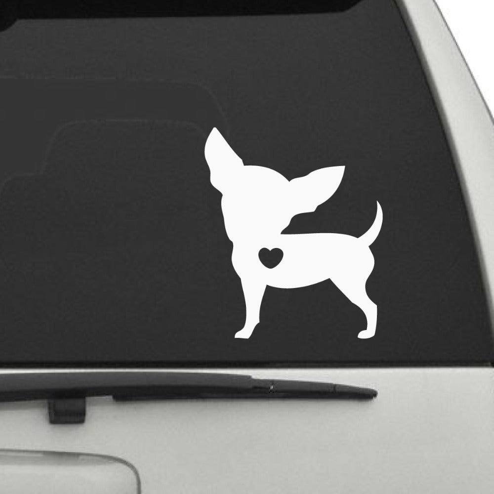 'I Love My Chihuahua Dog' Vinyl Car Sticker