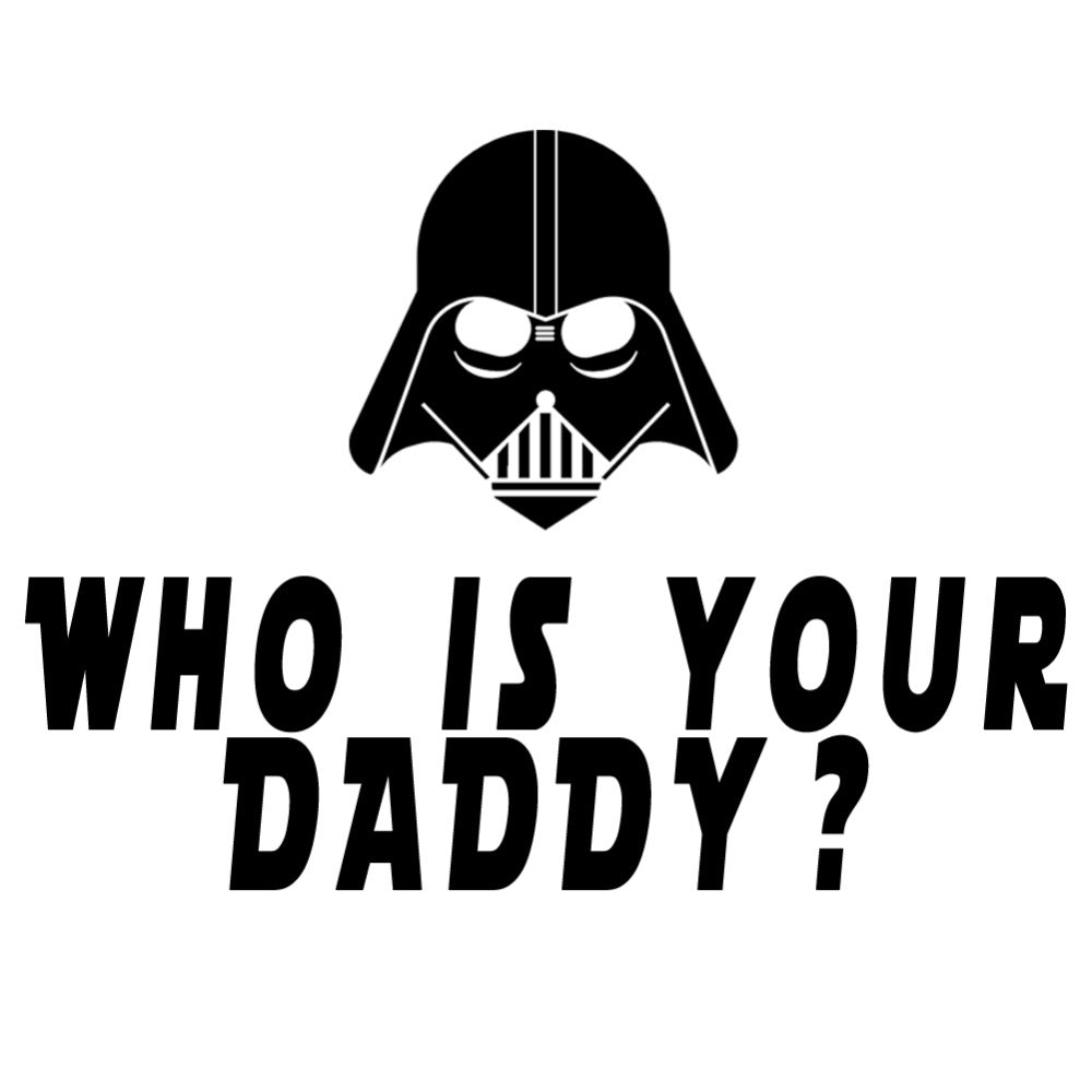 Star Wars 'Darth Vader Helmet | Who Is Your Daddy?' Vinyl Car Sticker