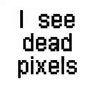 Cool 'I See Dead Pixels' Vinyl Car Sticker