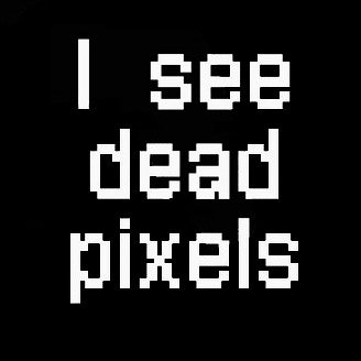 Cool 'I See Dead Pixels' Vinyl Car Sticker