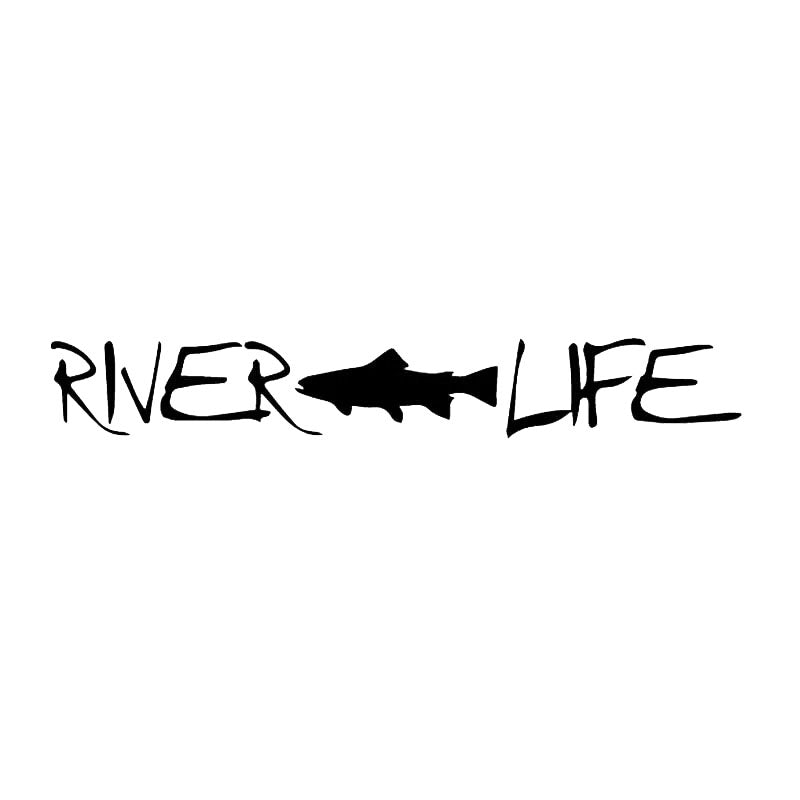 River Life 'Trout Fish' Vinyl Car Sticker