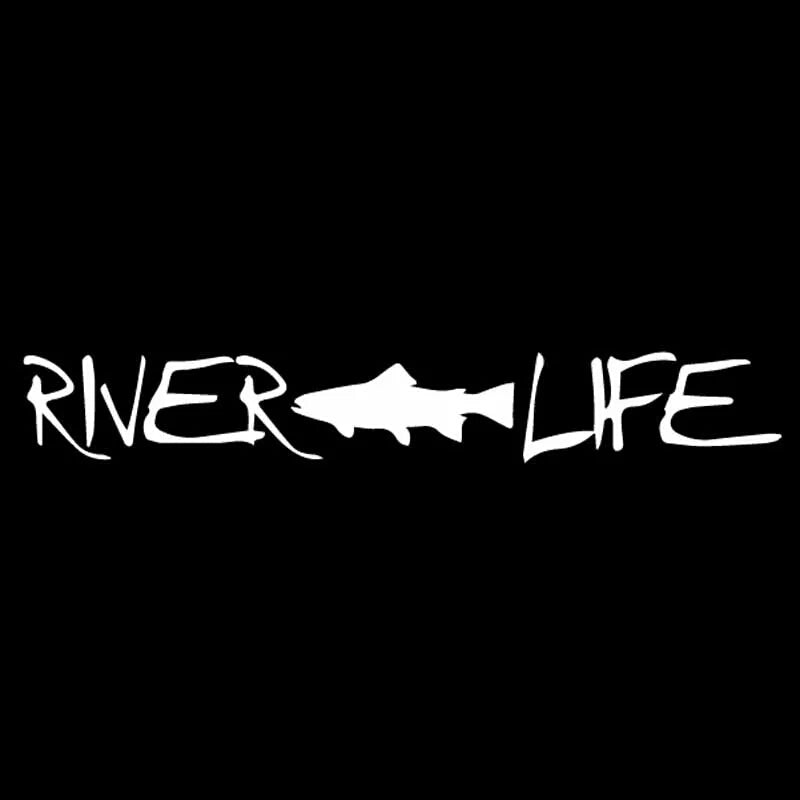 River Life 'Trout Fish' Vinyl Car Sticker