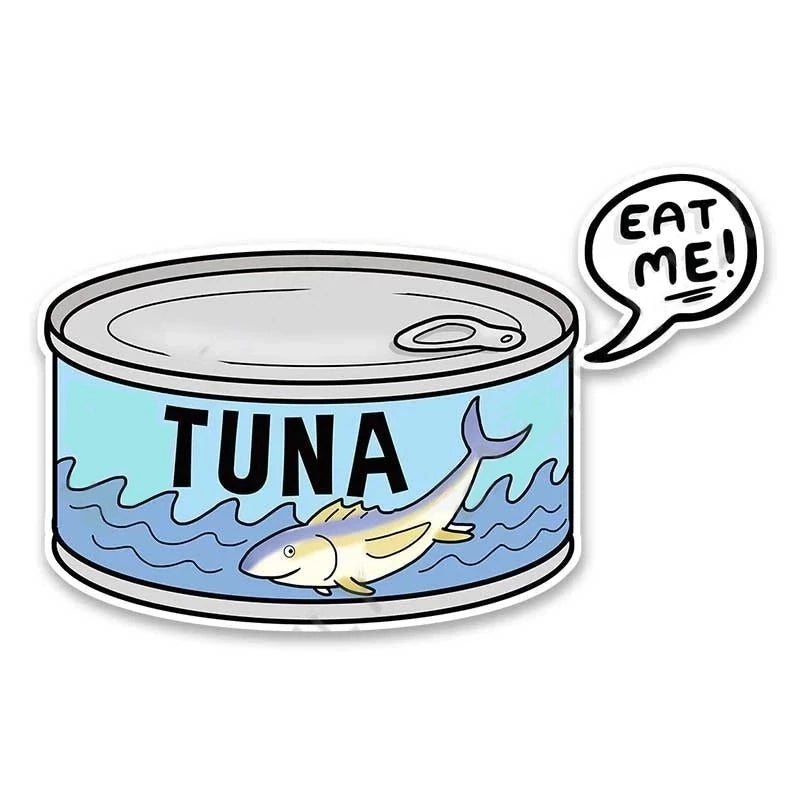Food 'Canned Tuna | Eat Me!' Vinyl Car Sticker